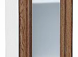 Шкаф верхний с 1-ой остекленной дверцей Шале Brown Dreamline Белый 920*300*320