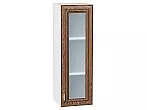 Шкаф верхний с 1-ой остекленной дверцей Шале Brown Dreamline Белый 920*300*320