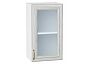 Шкаф верхний с 1-ой остекленной дверцей Шале White Dreamline Белый 716*400*320
