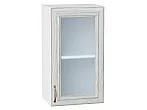 Шкаф верхний с 1-ой остекленной дверцей Шале White Dreamline Белый 716*400*320