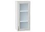 Шкаф верхний с 1-ой остекленной дверцей Шале White Dreamline Белый 920*400*320