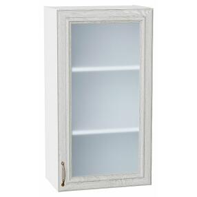 Шкаф верхний с 1-ой остекленной дверцей Шале White Dreamline Белый 920*500*320