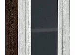 Шкаф верхний с 1-ой остекленной дверцей Шале White Dreamline Венге 716*300*320