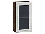 Шкаф верхний с 1-ой остекленной дверцей Шале White Dreamline Венге 716*400*320