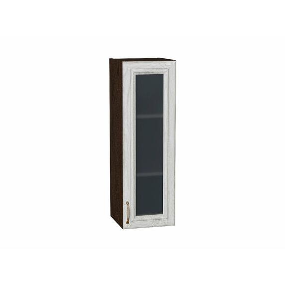 Шкаф верхний с 1-ой остекленной дверцей Шале White Dreamline Венге 920*300*320
