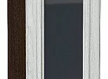 Шкаф верхний с 1-ой остекленной дверцей Шале White Dreamline Венге 920*300*320