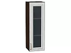 Шкаф верхний с 1-ой остекленной дверцей Шале White Dreamline Венге 920*300*320