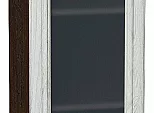 Шкаф верхний с 1-ой остекленной дверцей Шале White Dreamline Венге 920*400*320