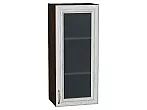 Шкаф верхний с 1-ой остекленной дверцей Шале White Dreamline Венге 920*400*320