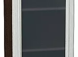 Шкаф верхний с 1-ой остекленной дверцей Шале White Dreamline Венге 920*500*320
