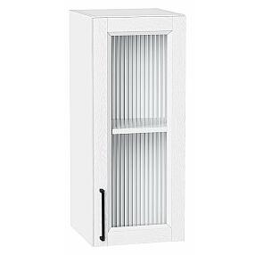 Шкаф верхний с 1-ой остекленной дверцей Сканди White Silkwood/Белый 716*300*320