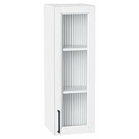 Шкаф верхний с 1-ой остекленной дверцей Сканди White Silkwood/Белый 920*300*320