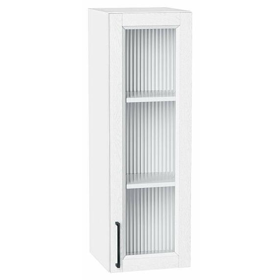 Шкаф верхний с 1-ой остекленной дверцей Сканди White Silkwood/Белый 920*300*320