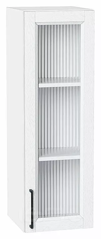 Шкаф верхний с 1-ой остекленной дверцей Сканди White Silkwood/Белый 920*300*320