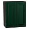Шкаф верхний с 2-мя дверцами Дублин Special Green/Graphite 716*600*318
