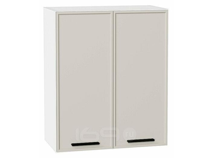 Шкаф верхний с 2-мя дверцами Фрейм Cream Silk Белый 716*600*324