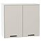 Шкаф верхний с 2-мя дверцами Фрейм Cream Silk Белый 716*800*324