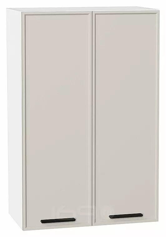 Шкаф верхний с 2-мя дверцами Фрейм Cream Silk Белый 920*600*324
