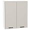 Шкаф верхний с 2-мя дверцами Фрейм Cream Silk Белый 920*800*324