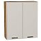 Шкаф верхний с 2-мя дверцами Фрейм Cream Silk Дуб Вотан 920*800*324