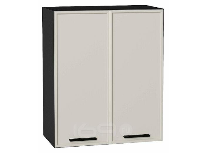 Шкаф верхний с 2-мя дверцами Фрейм Cream Silk Graphite 716*600*324