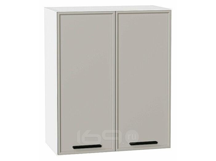 Шкаф верхний с 2-мя дверцами Фрейм Grey Silk Белый 716*600*324