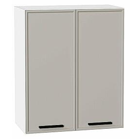 Шкаф верхний с 2-мя дверцами Фрейм Grey Silk Белый 716*600*324