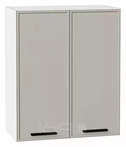 Шкаф верхний с 2-мя дверцами Фрейм Grey Silk Белый 716*600*324
