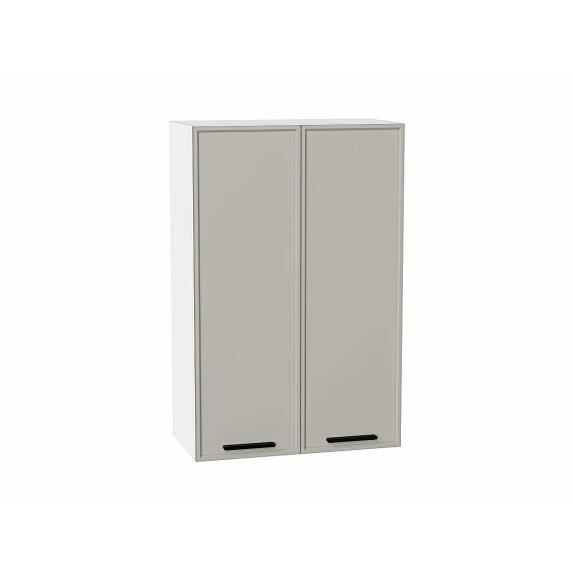 Шкаф верхний с 2-мя дверцами Фрейм Grey Silk Белый 920*600*324