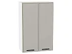 Шкаф верхний с 2-мя дверцами Фрейм Grey Silk Белый 920*600*324