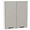 Шкаф верхний с 2-мя дверцами Фрейм Grey Silk Белый 920*800*324