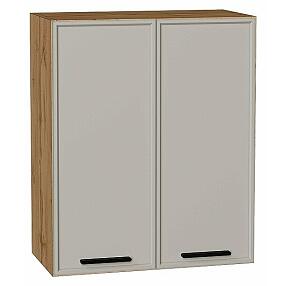 Шкаф верхний с 2-мя дверцами Фрейм Grey Silk Дуб Вотан 716*600*324