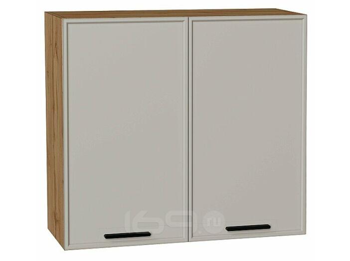 Шкаф верхний с 2-мя дверцами Фрейм Grey Silk Дуб Вотан 716*800*324