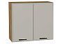 Шкаф верхний с 2-мя дверцами Фрейм Grey Silk Дуб Вотан 716*800*324