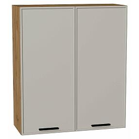 Шкаф верхний с 2-мя дверцами Фрейм Grey Silk Дуб Вотан 920*800*324