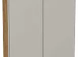 Шкаф верхний с 2-мя дверцами Фрейм Grey Silk Дуб Вотан 920*800*324