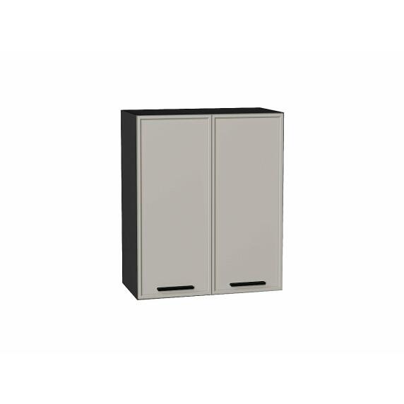 Шкаф верхний с 2-мя дверцами Фрейм Grey Silk Graphite 716*600*324