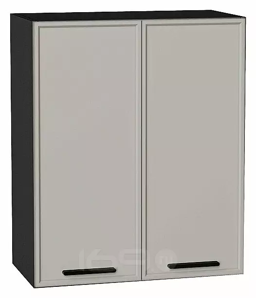 Шкаф верхний с 2-мя дверцами Фрейм Grey Silk Graphite 716*600*324