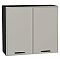 Шкаф верхний с 2-мя дверцами Фрейм Grey Silk Graphite 716*800*324
