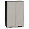 Шкаф верхний с 2-мя дверцами Фрейм Grey Silk Graphite 920*600*324 Шкаф верхний с 2-мя дверцами Фрейм Grey Silk Graphite 920*600*324