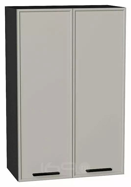 Шкаф верхний с 2-мя дверцами Фрейм Grey Silk Graphite 920*600*324