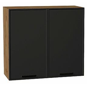 Шкаф верхний с 2-мя дверцами Фрейм Stormy Silk Дуб Вотан 716*800*324