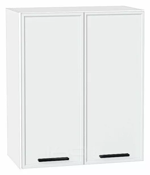 Шкаф верхний с 2-мя дверцами Фрейм White Silk Белый 716*600*324