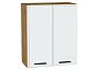Шкаф верхний с 2-мя дверцами Фрейм White Silk Дуб Вотан 716*600*324