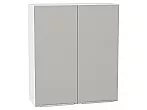 Шкаф верхний с 2-мя дверцами Фьюжн Silky Light Grey Белый 920*800*320