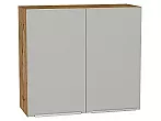 Шкаф верхний с 2-мя дверцами Фьюжн Silky Light Grey Дуб Вотан 716*800*320