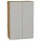 Шкаф верхний с 2-мя дверцами Фьюжн Silky Light Grey  Дуб Вотан 920*600*320 Шкаф верхний с 2-мя дверцами Фьюжн Silky Light Grey  Дуб Вотан 920*600*320