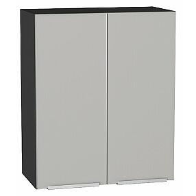 Шкаф верхний с 2-мя дверцами Фьюжн Silky Light Grey  Graphite 716*600*320