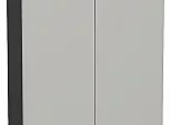 Шкаф верхний с 2-мя дверцами Фьюжн Silky Light Grey Graphite 716*600*320