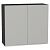 Шкаф верхний с 2-мя дверцами Фьюжн Silky Light Grey Graphite 716*800*320